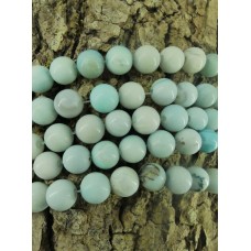 Ronde 10 - Agate naturelle turquoise (5 pces)